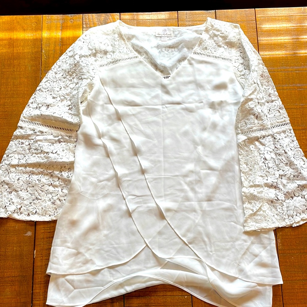 NWOT Laurie Felt/Hot in Hollywood Goddess Blouse - XXS